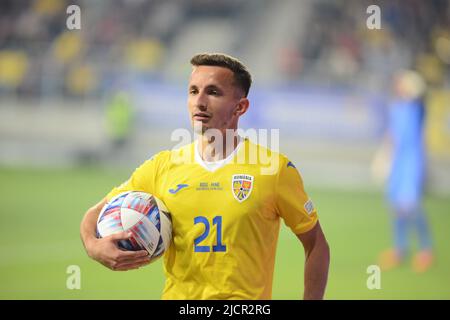 Marius Stefanescu durante la partita della UEFA Nations League tra Romania e Montenegro , 14.06.2022, Stadion Giulesti , Bucarest , Cristi Stavri Foto Stock