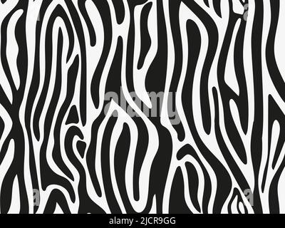 Zebra Stripes motivo senza giunture. Illustrazione Vettoriale