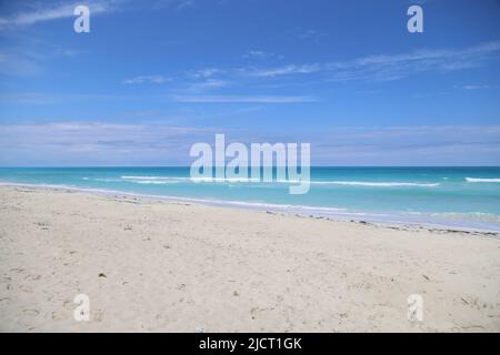 La spiaggia di Cayo Santa Maria, Cuba Foto Stock