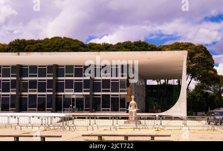 La Corte Suprema Federale di Brasilia, capitale federale del Brasile. Foto Stock