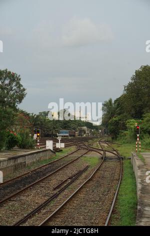 Ferrovia dello Sri Lanka a colombo Foto Stock