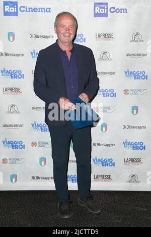 Roma, Italia. 15th giugno 2022. Beppe Dossena partecipa alla prima del film il viaggio degli Eroi al cinema Space moderno. (Foto di Mario Cartelli/SOPA Images/Sipa USA) Credit: Sipa USA/Alamy Live News Foto Stock