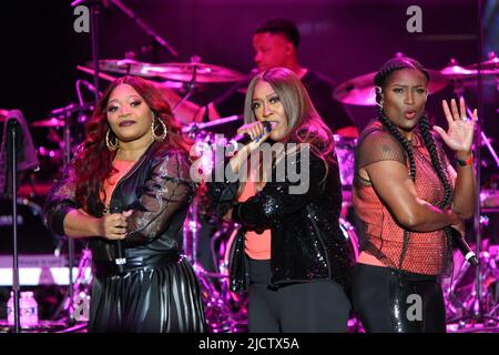 SWV si esibisce dal vivo alla Dell Music Center Concert Series di Filadelfia con: Sorelle con voci (SWV) dove: Filadelfia, Pennsylvania, Stati Uniti quando: 05 ago 2021 credito: W.Wade/WENN Foto Stock