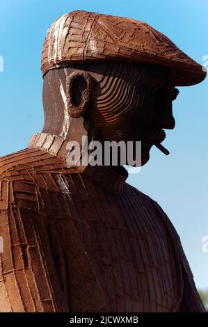 Fiddler's Green - Statua del pescatore - North Shields Foto Stock