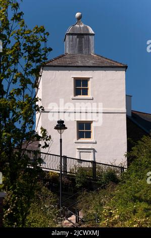 Il vecchio faro a luci alte, North Shields Foto Stock