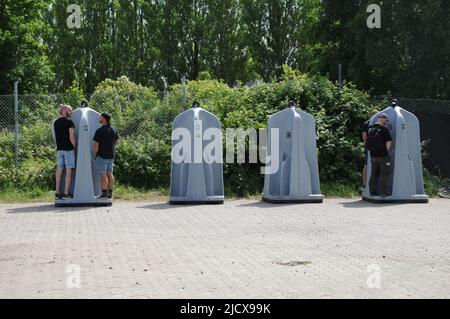 Copenhagen /Danimarca/16 Giugno 2022 / visitatori al festival musicale di Copenhell nella capitale danese.( Photo..Francis Joseph Dean/Deanpictures). Foto Stock