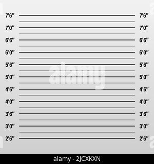 Formazione della polizia o sfondo mugshot. Illustrazione Vettoriale