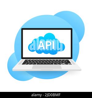 API, grande design per qualsiasi scopo. Icona piatta. Illustrazione del vettore sanitario piatto. Banner Web vettoriale. Illustrazione Vettoriale