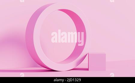 Sfondo astratto di 3D forme. Adatto per presentazioni. 3d rendering Foto Stock