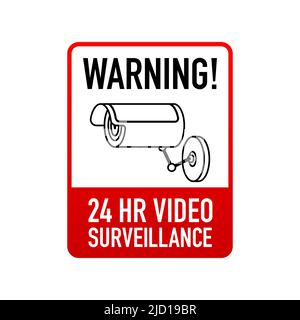 Video di sicurezza, grande design per qualsiasi scopo. Illustrazione isometrica del vettore. Concetto di protezione della sicurezza Illustrazione Vettoriale