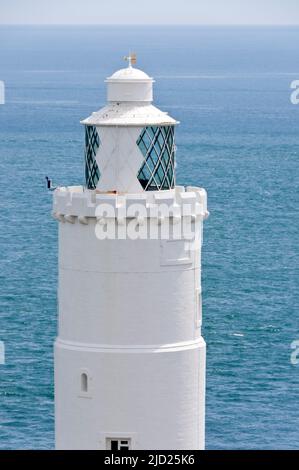 Il punto di inizio del faro, Devon, Inghilterra Foto Stock