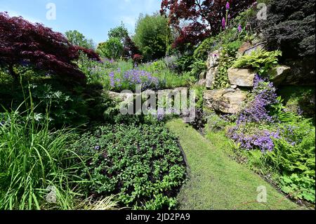 Hever, Kent, UK- Giugno 17 2022: Hever Castle nel kent la casa d'infanzia di Anne Boleyn. Foto Stock