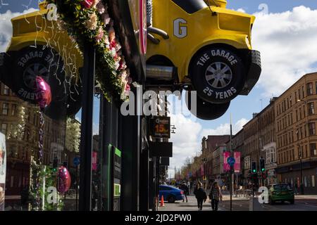 The Garage Nightclub on Sauchiehall Street, a Glasgow, Scozia, 8 aprile 2022. N55°51,963' W4°16,148' Foto Stock