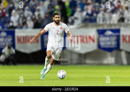 Bilel IFA (TUN), 14 GIUGNO 2022 - Calcio : Calcio Kirin Cup 2022 partita tra Giappone 0-3 Tunisia al Panasonic Stadium Suita di Osaka, Giappone. (Foto di AFLO) Foto Stock