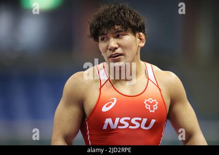 Yudai Takahashi, 16 GIUGNO 2022 - Wrestling : Coppa Meiji All Japan Selection Championship la finale Freestyle 79kg per uomini al Komazawa Olympic Park Gymnasium, Tokyo, Giappone. (Foto di AFLO SPORT) Foto Stock