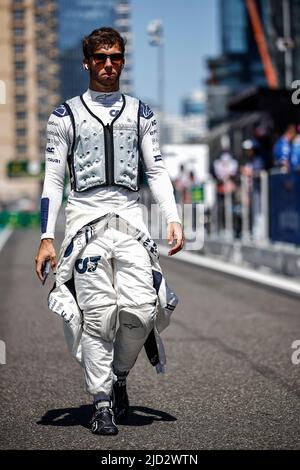 10 Pierre Gasly (fra, Scuderia AlphaTauri), Gran Premio d'Azerbaigian F1 al circuito cittadino di Baku il 12 giugno 2022 a Baku, Azerbaigian. (Foto PER ALTO DUE) Foto Stock