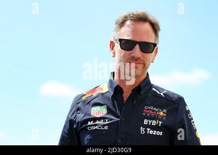 Montreal, Canada. 17th giugno 2022. Christian Horner (GBR) Red Bull Racing Team Principal. Gran Premio del Canada, venerdì 17th giugno 2022. Montreal, Canada. Credit: James Moy/Alamy Live News Foto Stock