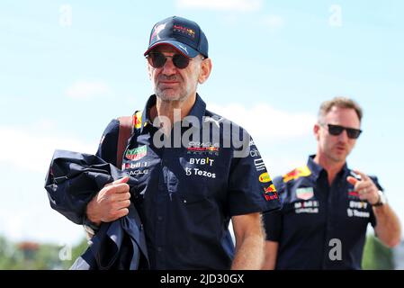 Montreal, Canada. 17th giugno 2022. Adrian Newey (GBR) Red Bull Racing Chief Technical Officer. Gran Premio del Canada, venerdì 17th giugno 2022. Montreal, Canada. Credit: James Moy/Alamy Live News Foto Stock