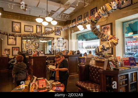 Il negozio di libri drammatici fondato dalla Drama League come libreria indipendente a Manhattan, New York Foto Stock