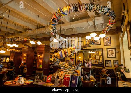 Il negozio di libri drammatici fondato dalla Drama League come libreria indipendente a Manhattan, New York Foto Stock