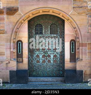 Portale dell ordinariato archivista Friburgo in Breisgau. Baden Wuerttemberg, Germania, Europa Foto Stock