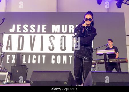 Manchester, Stati Uniti. 16th giugno 2022. Jessie Murph il 16 giugno 2022, al Bonnaroo Music and Arts Festival di Manchester, Tennessee (Photo by Daniel DeSlover/Sipa USA) Credit: Sipa USA/Alamy Live News Foto Stock