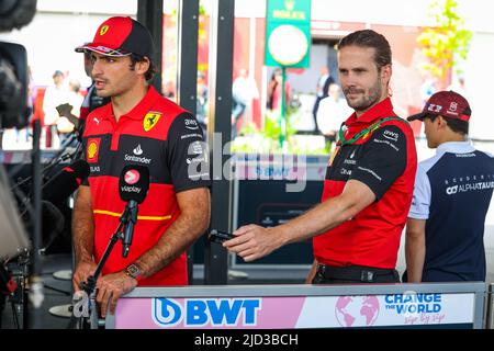 Montreal, Canada. 17th giugno 2022. Durante la Formula 1 AWS Grand Prix du Canada 2022, 9th round del FIA Formula uno World Championship 2022, sul circuito Gilles Villeneuve, dal 17 al 19 giugno 2022 a Montreal, Canada - Foto Florent Gooden / DPPI Credit: DPPI Media / Alamy Live News Foto Stock