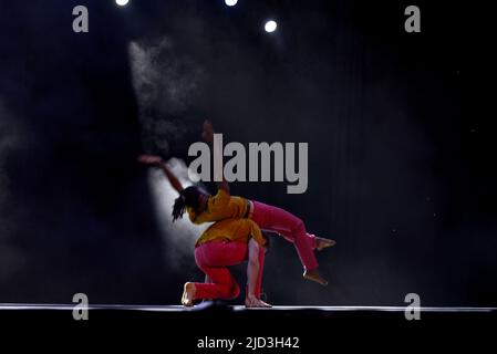 Spettacolo di danza finale per l'anno Accademico 2022 per la scuola di danza OFF JAZZ al Theatre de Verdure, Nizza, Francia. Giugno 11th 2022 - FAMA © Fausto Marci Foto Stock