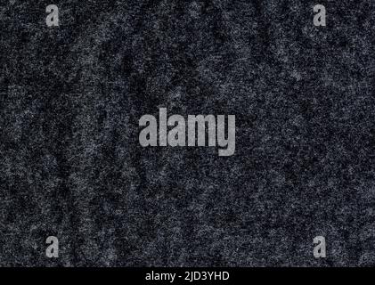 Alto dettaglio grande immagine di carta ruvida, non patinata, nera, grigia texture sfondo scannerizza grunge carta parati pronunciata fibra grana e particelle distinguis Foto Stock