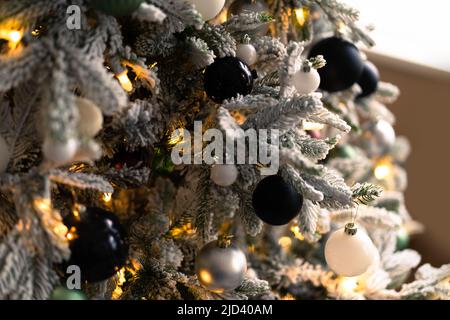 Un ottimo sfondo per il concetto di Natale e Capodanno. Carta da parati natalizia. Foto Stock