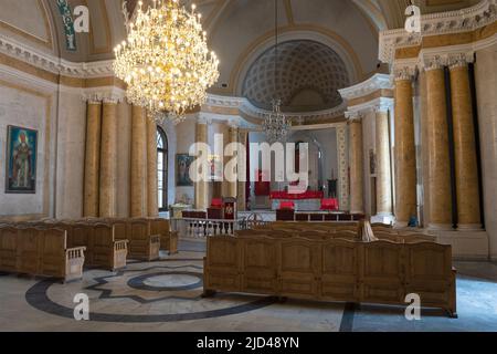 SAN PIETROBURGO, RUSSIA - 23 MAGGIO 2022: Nell'antica Chiesa Armena Apostolica di Santa Caterina Foto Stock