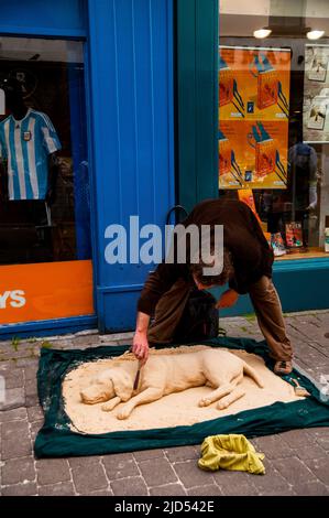 Quay Street a Galway, Irlanda. Foto Stock