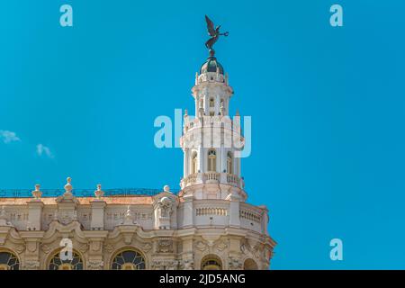 Foto dettagliata del Gran Teatro de la Habana a l'Avana, Cuba Foto Stock