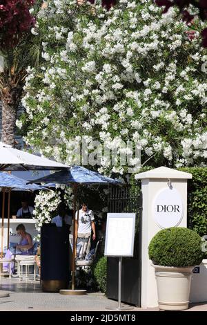 18th giugno 2022 Saint-Tropez, Francia Carole A. Feuerman Street Expo Belairfineart Saint-Tropez, Francia. Caroline Gauguery Peintures Lavoir Vasserot. Credit Ilona Barna BIPHONEWS / Alamy Live News Foto Stock