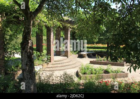 Giardino del castello ad Arcen, Paesi Bassi. Foto Stock