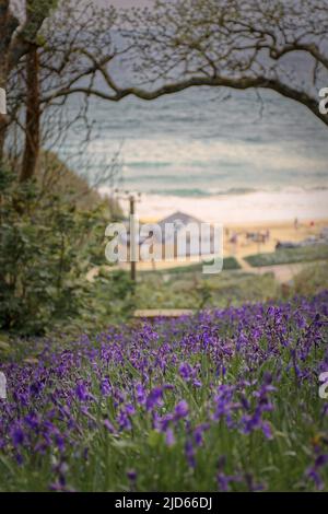 Tenuta Maenporth, Cornovaglia Foto Stock