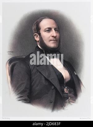 GEORGES-EUGENE HAUSSMANN Baron; (1809 - 1891), amministratore francese e urbanista versione Colorizzata di : 10054764 Foto Stock