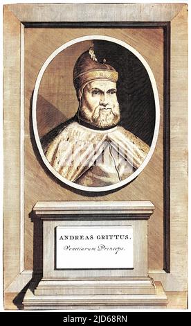 ANDREA GRITTI Doge di Venezia 1523 - 1538 versione Colorizzata di : 10160032 Data: 1454 - 1538 Foto Stock