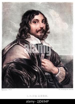 JAN DAVIDSZ VAN HEEM artista olandese Colorizzato versione di : 10160584 Data: 1606 - 1683 Foto Stock