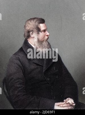 STAFFORD HENRY NORTHCOTE primo conte IDDESLEIGH (1818 - 1887), statista. Versione colorata di : 10161583 Foto Stock