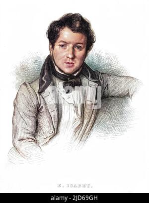 EUGENE LOUIS GABRIEL ISABEY artista francese, figlio di Jean-Baptiste Isabey Colorizzato versione di : 10161628 Data: 1804 - 1886 Foto Stock