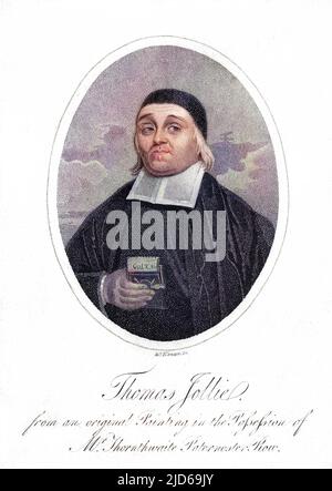 THOMAS JOLLIE (il più anziano), churchman non conformista a Sheffield, espulso dal suo ministero per le sue inaccettabili opinioni teologiche. Versione colorata di : 10161965 Data: 1629 - 1703 Foto Stock