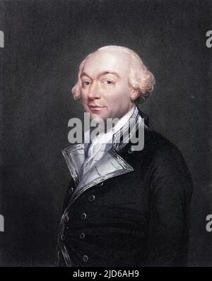 Commodore WILLIAM ARMADIETTO ufficiale navale, tenente-governatore del Greenwich Hospital, Londra. Versione colorata di : 10163401 Data: 1731 - 1800 Foto Stock