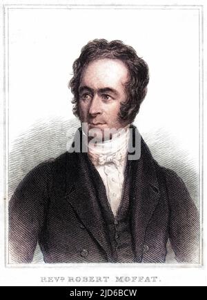 ROBERT MOFFAT uomo di zizzero scozzese e missionario in Africa, da giovane. Versione colorata di : 10165166 Data: 1795 - 1883 Foto Stock