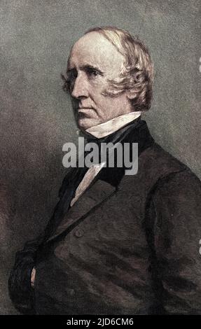 WENDELL PHILLIPS American Orator e Reformer versione Colorizzata di : 10172601 Data: 1811 - 1884 Foto Stock