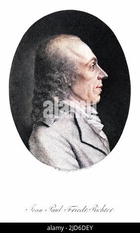 JEAN PAUL FRIEDRICH RICHTER scrittore tedesco Colorizzato versione di : 10174172 Data: 1763 - 1825 Foto Stock