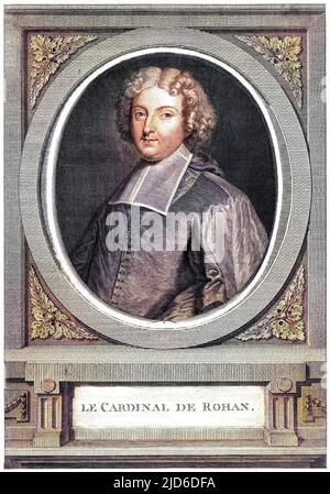 LOUIS RENE EDOUARD, principe e cardinale de ROHAN churchman francese, un cattolico anche se i suoi antenati erano stati generalmente protestanti. Versione colorata di : 10174476 Data: 1734 - 1803 Foto Stock