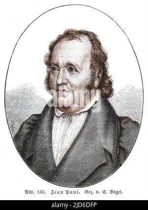 JEAN PAUL FRIEDRICH RICHTER scrittore tedesco Colorizzato versione di : 10174170 Data: 1763 - 1825 Foto Stock