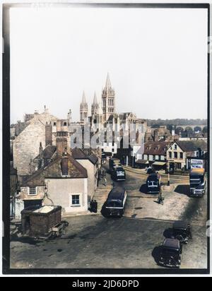 La Cattedrale dalla Piazza, Truro, Cornovaglia versione Colorizzata di : 10196193 Data: 1891 Foto Stock