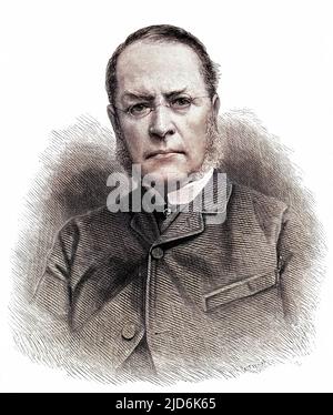 SIR LYON PLAYFAIR scienziato e statista versione Colorizzata di: 10172760 Data: 1818 - 1898 Foto Stock